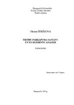 Referāts 'Tiesību pārkāpuma sastāvs un to elementu analīze', 1.