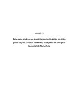 Referāts 'Laikrakstu attieksme un simpātijas pret politiskajām partijām pirms un pēc 9.Sae', 1.