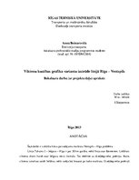 Diplomdarbs 'Vilcienu kustības grafika variantu izstrāde līnijā Rīga - Ventspils', 1.