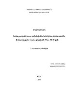 Referāts 'Laika perspektīvas un psiholoģiskās labklājības izjūtas saistība divās pieaugušo', 1.