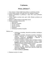 Referāts '"Dzintars" - mārektinga pētījums', 1.