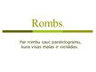 Prezentācija 'Rombs', 1.