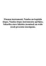 Konspekts 'Finanšu instrumenti', 1.