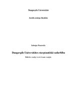Referāts 'Daugavpils Universitātes starptautiskā sadarbība', 1.