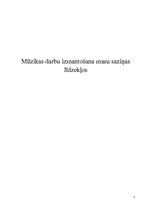 Referāts 'Mūzikas darbu izmantošana masu saziņas līdzekļos', 1.
