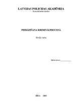 Referāts 'Pierādīšana kriminālprocesā', 1.