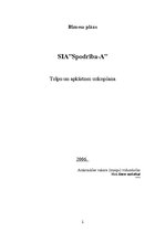 Biznesa plāns 'Biznesa plāns telpu un apkārtnes uzkopšanai', 1.