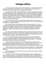 Eseja 'Ulmaņa režīms', 1.