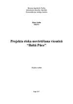 Konspekts 'Projekta riska novērtēšana viesnīcā “Baltā Pūce”', 1.