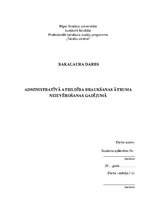 Diplomdarbs 'Administratīvā atbildība braukšanas ātruma neievērošanas gadījumā', 1.