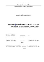 Diplomdarbs 'Apgrozāmo līdzekļu uzskaite un analīze uzņēmumā "X"', 1.