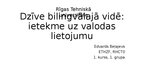 Prezentācija 'Dzīve bilingvālajā vidē - ietekme uz valodas lietojumu', 1.