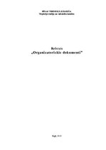 Referāts 'Organizatoriskie dokumenti', 1.