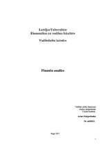Referāts 'SIA "Firma" finanšu analīze', 1.