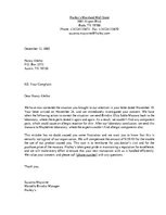 Paraugs 'Business Complaint and Response Letter', 5.