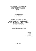 Diplomdarbs 'EBI Track 400 digitālo toņfrekvenču sliežu ķēžu pielietojums dzelzceļa posmu mod', 1.