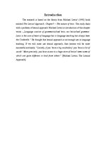 Referāts 'Michael Lewis "Lexical Approach". The Nature of Lexis', 3.