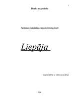 Referāts 'Liepājas ekonomikas raksturojums', 1.