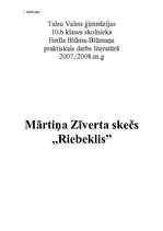 Konspekts 'Mārtiņs Zīverts "Riebeklis"', 1.