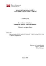 Konspekts 'Saiedrisko attiecību principi un metodes', 1.