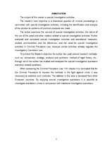 Diplomdarbs 'Speciālās izmeklēšanas darbības', 3.