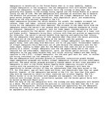 Eseja 'Immigration Demands Reform', 1.