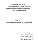 Referāts 'Apvienotās Karalistes izstāšanās no Eiropas Savienības', 1.
