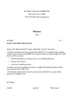 Konspekts 'Rīkojums', 1.