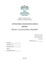 Referāts 'Betons un tā izmantošana celtniecībā', 1.