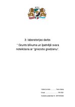 Paraugs 'Grunts blīvuma un īpatnējā svara noteikšana ar "griezošo gredzenu"', 1.