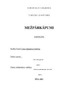 Referāts 'Mežpārkāpumi', 1.