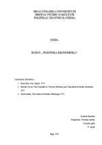 Konspekts 'D.Rikardo, A.Smita un K.Marksa teoriju apraksts', 1.