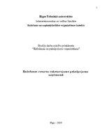 Referāts 'Ražošanas resursu raksturojums pakalpojumu uzņēmumā', 1.