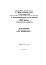 Referāts 'Paklāji interjerā', 1.