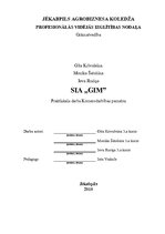 Referāts 'SIA "GIM"', 1.