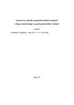 Eseja 'Aukstā kara beigas un „jaunās pasaules kārtības” veidošanās', 1.