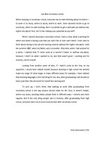 Eseja 'Job after Secondary School', 1.