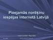 Prezentācija 'Pieejamās norēķinu iespējas internetā Latvijā ', 1.