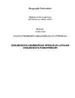 Referāts 'Civildienesta likumdošana Spānijā un Latvijas civildienesta pamatprincipi', 1.