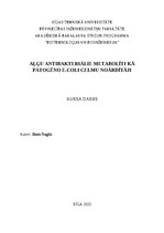 Referāts 'Aļģu antibakteriālie metabolīti kā patogēno E.coli celmu noārdītāji', 1.