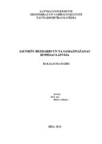 Diplomdarbs 'Jauniešu bezdarbs un tā samazināšanas iespējas Latvijā', 1.