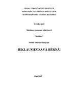 Konspekts 'Reklāmas kampaņas plāns', 1.