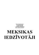 Prakses atskaite 'Meksikas iedzīvotāji', 1.