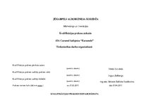 Prakses atskaite 'Tirdzniecības darba organizēšana', 1.