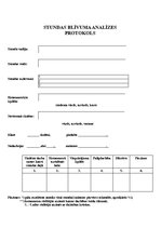 Paraugs 'Stundas blīvuma analīzes protokols', 1.