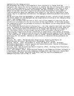 Eseja 'Organizational Change', 4.