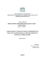 Konspekts 'Stiepei pakļautu ogļplasta paraugu eksperimentālo rezultātu salīdzinājums ar teo', 1.