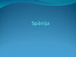 Prezentācija 'Spānija', 1.