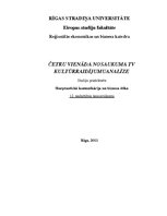 Konspekts 'Četru vienāda nosaukuma televīzijas kultūras raidījumu analīze', 1.