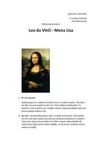 Konspekts 'Leonardo da Vinči mākslas darba "Mona Lisa" analīze', 1.
